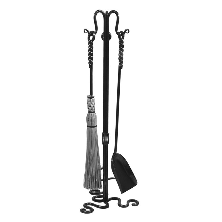 WHD3S Fireplace Set Wrought Iron Home AccessoriesWrought Iron Home